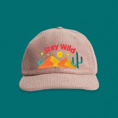 stay cool, stay wild. Embroidered directly onto a super soft corduroy hat, that's sure to become your new favorite. Please note: these hats are somewhere in between a flat bill and a curved bill. The brim can bend quite a bit to suite your preference. Hat specs: Lower profile, unstructured six panel Adjustable fastener with metal clasp, tonal under-peak lining Mid weight Flat Peak 100% cotton One size fits all I understand that it's hard to know if a hat fits until you try it on, I accept return Hat Inspiration, Corduroy Hat, Womens Hats, Hat Fits, Stay Wild, I Understand, It's Hard, Stay Cool, One Size Fits All