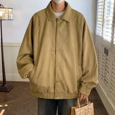 161450652-8 Mens Dress Jackets, Earthy Yellow, Casual Harajuku, Collar Fashion, Pilot Jacket, Beige Suits, Casual Outwear, Slim Fit Tuxedo, Trench Coat Men