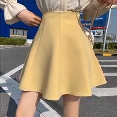 New With Tag. Tag Says S, But It Fits A Size Xs/2. Waist Width- 13” Length- 15.25” Casual Solid Yellow Skirt, Casual Fitted A-line Skort, Yellow Solid Color Skirt For Spring, Casual Solid Color A-line Mini Skirt, Casual Solid A-line Mini Skirt, Spring Yellow Solid Color Skirt, Casual A-line Stretch Skort, Casual A-line Skort For Spring, Spring A-line Mini Skirt