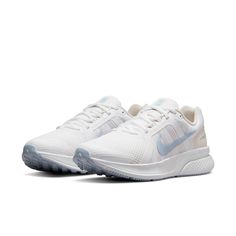 WMNS Nike Swift 2 Low-Top Running Shoes White/Blue Womens CU3528-104 Nike Female Sneakers, Basketball Shoes Women's Nike, Nike Running Shoes For Women, Nike Sport Shoes, Adidas Shoes Yeezy, 13 Birthday, Shoes Yeezy, Workout Sneakers