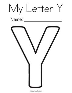 the letter y is for my letter y