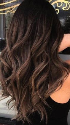 Lived In Brunette Balayage Cool, Dark Brown Hair Ashy Highlights, Dark Academia Hair Color, Brown Ashy Balayage, Ashy Balayage On Black Hair, Ashy Brown Balayage, Blond Balayage, Color Balayage