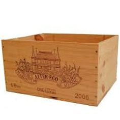 a wooden box with the label after eco on it