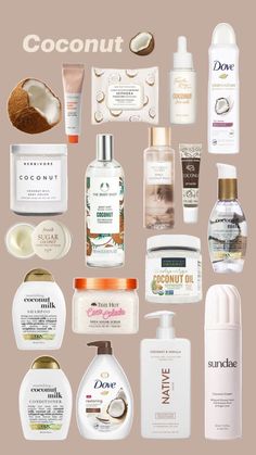 Bodycare Products Aesthetic, How To Smell Like Vanilla And Coconut, Coconut Smelling Products, Smell Like Coconut, Coco Perfume, Coconut Scent, Body Hygiene