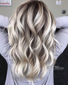 Medium Length Blonde Balayage For Thin Hair Medium Length Blonde, Dunner Wordend Haar, Balayage Blond, Grey Blonde, Ash Blonde Hair, Cool Blonde, Long Blonde