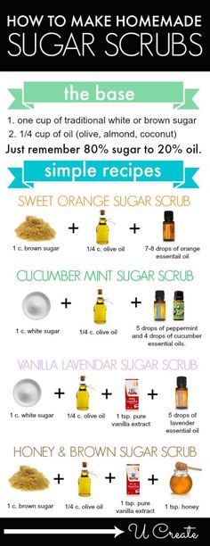 Homemade Sugar Scrubs, Mint Sugar Scrub, Diy Sugar Scrub Recipe, Diy Pedicure, Sugar Scrub Homemade, Facial Treatments, Sugar Scrub Recipe, Skin Facial