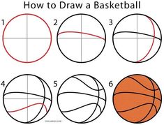 how to draw a basketball ball in three different ways step by step instructions for beginners