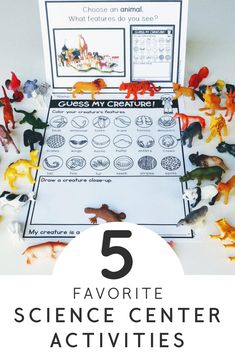 the 5 favorite science center activities for kids to learn about animals and their habitats with this free printable