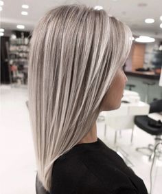 Platinový Blond, Platinum Blonde Hair Color, Silver Blonde Hair, Cool Blonde Hair, Blending Gray Hair, Ash Blonde Hair, Blonde Hair Shades