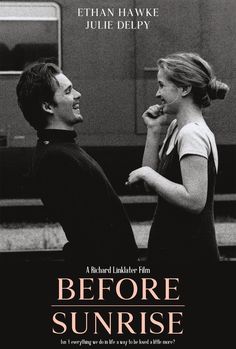 the poster for before sunrise starring actors