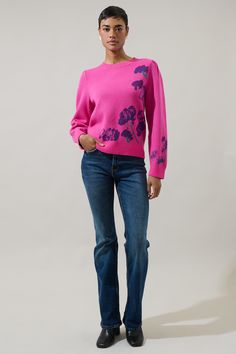 Staying cozy comes easily when you have the Nathalia Floral This knit shapes a rounded neckline and on-trend balloon sleeves. Relaxed bodice and slightly cropped hem. Pair with jeans for maximum trendiness. - Puffed long sleeve- Ribbed details- Floral- Sweater- Comes in 2 colorsSize + Fit - Model is 5'10" and wearing size XS- Measurements taken from size S - Chest: 17 1/4"- Length: 22 1/2" Fabric Self: 50% Viscose 27% Polyester 23% Polyamide Style Number STT17479 Floral Balloons, Puff Sleeve Sweater, Floral Sweater, Puff Long Sleeves, High Neck Sweater, Rounded Neckline, Mock Neck Sweater, Balloon Sleeves, Cropped Sweater