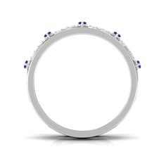 Product Details This stunning Band Ring is perfect for your special day, adorned with Marquise Shape Blue Sapphire in Prong Setting with Diamond is a true statement piece. Product Information SKU SHP-RINGS032225557 Weight 2.40 gm (Approximate) BLUE SAPPHIRE INFORMATION No.of Stones 5 Pieces Total Weight 0.15 Carat (Approximate) Dimension(approx) Marquise-1.50X3.00 mm-5 Pcs Color Blue Cut Brilliant Shape Marquise Setting Type Pave Setting Quality Grade AAA DIAMOND INFORMATION No.of Stones 40 Pieces Total Weight 0.24 Carat (Approximate) Dimension(approx) Round-1X1 mm-40 Pcs Color HI Cut Brilliant Shape Round Setting Type Pave Setting Quality Grade SI View More Product Parent Collection Handle blue-sapphire-women-wedding-bands Formal Blue Diamond Stackable Rings, Blue Stackable Wedding Rings, Blue Diamond Stackable Rings For Wedding, Blue Diamond Half Eternity Ring For Wedding, Blue Half Eternity Diamond Ring For Wedding, Blue Oval Stackable Rings For Wedding, Blue Oval Stackable Wedding Rings, Wedding Infinity Rings With Accent Stones, Blue Round Stackable Rings For Formal Occasions