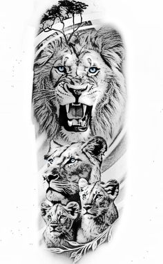 Roaring Lion Tattoo Stencil, Lion Warrior Tattoo Design, Lion With Warrior Tattoo Design, Warrior Lion Tattoo, Lion In Jungle Tattoo, Leo Tattoos, Lion Wallpaper, Wolf Tattoo, Lion Tattoo