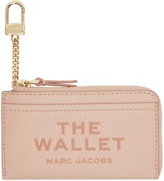 Find MARC JACOBS Pink 'the Leather Top Zip Multi' Wallet on Editorialist. Grained leather wallet in pink. · Logo embossed at face · Patch pocket · Logo patch at back face · Four card slots · Zip closure · Keychain with lanyard-clasp at interior · Card slot at interior · Twill lining · Logo-engraved gold-tone hardware · H3 x W5.25 x D0.75 Supplier color: Rose Face Patches, Pocket Logo, Pink Logo, Leather Top, Handbag Accessories, Wallet Case, Lanyard, Patch Logo, Patch Pocket