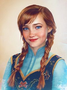 So, an artist tried to figure out what Elsa and Anna would look like in real life. And can I just say: woah. Disney Kızları, Real Life Disney Characters, Anna Und Elsa, Animation Disney, Images Disney, Princess Anna, Disney Princes, Walt Disney Animation, Frozen Disney