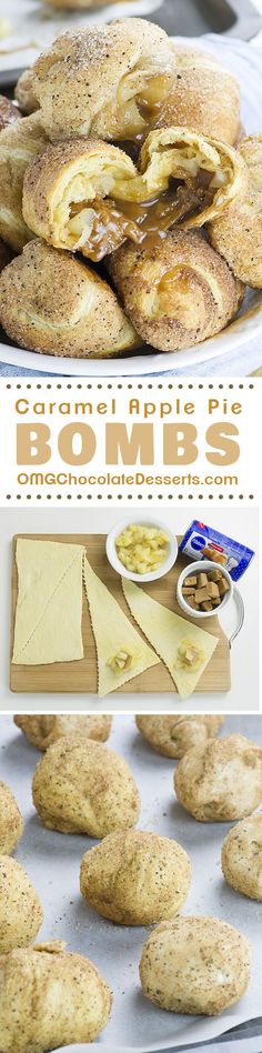 These awesome Caramel Apple Pie Bombs are the easiest dessert recipe (or at least Apple pie recipe) you’ve ever made and they are insanely GOOD! Recipes Dairy Free, Apple Bites, Easiest Dessert, Apple Pie Recipe, Slow Cooker Desserts, Oreo Dessert