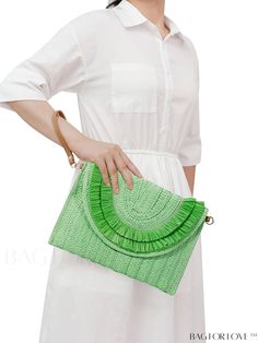 BagForLove - Stylish Straw Bag with Fringe Detail and Wristlet - Ideal for Vacations Product Description Color Green Pattern Type Tropical Material Paper Type Straw Bag Bag Size Medium Size Chart INCH CM Bag Length Bag Width Strap Length Bag Height 11 inch 0.2 inch 5.9 inch 7.9 inch Bag Length Bag Width Strap Length Bag Height 28 cm 0.5 cm 15 cm 20 cm Details Pictures Similar Products h2 { text-align: center; } /* æ¢è¡ */ li{ white-space: normal; word-break: break-all; word-wrap: break-word; } Paper Sizes Chart, Boho Crossbody Bag, Word Wrap, Crossbody Clutch, Green Pattern, Fringe Trim, Effortless Chic, Womens Purses, Bag Bag