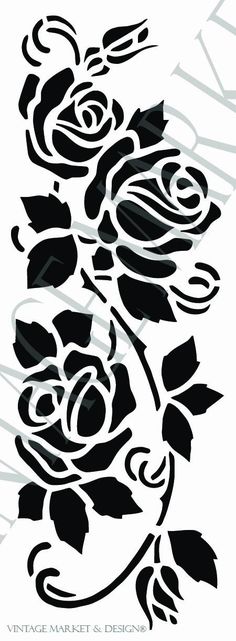 a black and white rose tattoo design