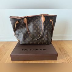 Gorgeous Neverfull Mm Tote Bag Some Wear Pictured But Otherwise In Great Condition In My Opinion! Please Note Separation Of The Leather On One Of The Handles Pictured In The Fourth Photo! 12.6″ L X 11.4″ H X 6.7″ W, With An 8-Inch Handle Drop Box Not Included But Comes With Lv Dust Bag! D Ring On Inside Of Bag Broken Drop Box, Louis Vuitton Neverfull Mm, Neverfull Mm, Vuitton Neverfull, My Opinions, D Ring, Louis Vuitton Neverfull, Womens Tote Bags, Louis Vuitton Bag