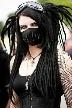 subcultures Dread Locks, Cyberpunk Girl, Goth Style