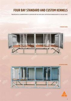 four bay stand and custom kennels