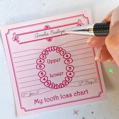 1st Tooth Fairy Visit, Tooth Loss Chart, Fairy Pillows, Tooth Chart