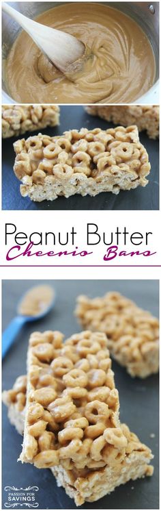 peanut butter granola bars are made with only three ingredients and ready to be eaten