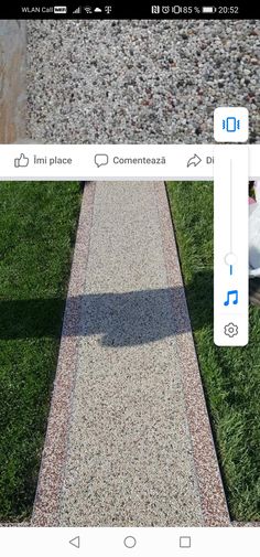 an image of a sidewalk being viewed from the top down, with another photo in the bottom right corner