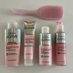 Elvive Hair Products, L’oréal Hair Products, L’oréal Shampoo And Conditioner, Elvive Shampoo And Conditioner, L’oréal Elvive, Hair Things To Buy, L’oréal Glycolic Gloss, Hair Shampoo Aesthetic, Hair Are Products