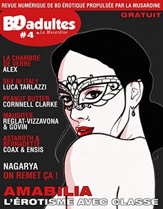 an advertisement for the fashion show badulites, featuring a woman with glasses on her face