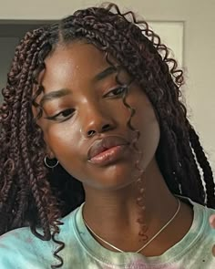 Angelina Johnson, Girls Natural Hairstyles, Cute Box Braids Hairstyles, Protective Hairstyles Braids, Curly Hair Styles Easy, Hair Reference, My Oc