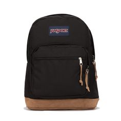 The JanSport Right Pack is a classic backpack that will never go out of style. This backpack has all the right features you need for school, and anywhere else your life takes you. This backpack will endure a lifetime of adventures thanks to a Cordura® fabric shell and suede leather bottom. Front stash pocket. Front utility pocket with organizer. Premium cordura® fabric with suede leather bottom. Straight-cut, padded shoulder straps. Capacity: 31 L. Dimensions: 18" H X 13" L X 8.5" W. Laptop Dime Jansport Backpacks, Jansport Right Pack, Mochila Jansport, Classic Backpack, Jansport Backpack, Go Out, Out Of Style, Laptop Sleeves, Suede Leather