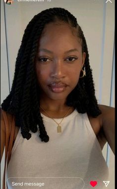 Large Cuban Twist, Flat Twist Protective Styles, Braids With Knots At The End, Elegant Braids For Black Women, Short Jumbo Twists, Short Protective Styles Braids, Short Island Twist, Parting Chart For Braids, Invisible Twist