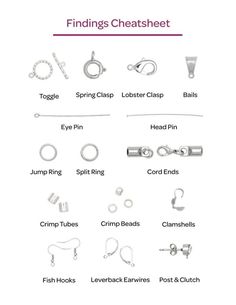 the different types of rings and bracelets are shown in this diagram, which shows how to