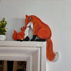 PRICES MAY VARY. Versatile Decor Piece: Not only is our door topper perfect for doors, but it can also be used as a decorative accent for windows, mantels, shelves, and more. Let your creativity soar and find the ideal spot to display this charming wooden fox. Unique Fox Design: Add a touch of rustic charm to your home decor with our handcrafted fox shape door topper. Its adorable design will instantly brighten up any room and bring a smile to your face. Easy Installation: Installing our fox shape door topper is a breeze. Simply place it above your door frame or on any flat surface to instantly transform your space. Premium Quality Wood: Our door topper is made from high-quality wood, ensuring durability and longevity. The natural wood grain adds an enchanting appeal, making it a perfect a Wooden Fox, Wood Decor Signs, Fox Wall Art, Fox Decor, Fox Logo, Hanging Artwork, Family Decor, Rustic Wall Decor, Rustic Walls