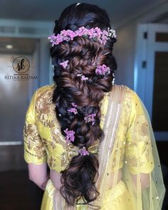 Multiple fishtail braid with floral hair accessories.  #bride #indianbride #indianwedding #bridalinspo #shaadisaga #weddinginspo #shaadi #allthingsbridal #bridalhairstyle #hairstyle # #bridaloutfit  #hairstyle #fishtailbraid #floralhairaccessories #bridallehenga #lehenga Hindu Weddings, Goddess Vibes, Open Hair, Fishtail Braid Hairstyles, Long Hair Images, Braided Hairdo, Makeup Glitter