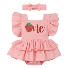 2PCS Strawberry Watermelon Birthday Outfit Baby Girl Tutu Dress SetAdorable red strawberry watermelon theme birthday costume, watermelon strawberry 1st birthday outfit, watermelon strawberry 1/2 birthday outfit. Infant baby girls berry first birthday outfit, 2pcs in one set, watermelon strawberry romper tutu dress+headband. Cutest toddler little girls cake smash coming home outfit, Halloween dress up costume photo props, best as princess birthday gift for 6-18 months baby girls. Red Strawberry W Baby Girls 1st Birthday, Watermelon Outfit, Cake Smash Photo Shoot, 1st Birthday Outfit Girl, Watermelon Strawberry, 2nd Birthday Outfit, First Birthday Outfit Girl