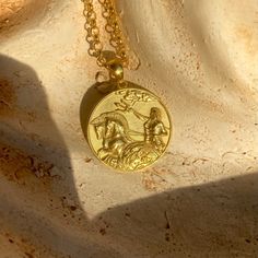 POSEIDON - OLYMPIAN GOD OF THE SEA AND HORSES  Gold Filled Poseidon necklace is made with 22 karat micron gold plating technique. Gold filled makes your pendant more durable for everyday use. Poseidon is one the most powerful god in ancient greek mythology and looks very similar also Zeus. Very meaningful birthday pendant gift for your boyfriend and beloved ones. Photo of your necklace taken with original real pendant. For gold plated necklaces just because of the sun light and screen resolution Mens Pendant Necklace Gold, Poseidon Necklace, Men Gold Necklace, Trident Necklace, Greek Necklace, Greek Mythology Jewelry, Ancient Greek Mythology, Bridal Jewellery Inspiration, Locket Design