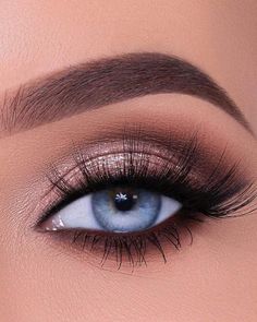 Wedding Makeup For Blue Eyes, Wedding Makeup Tutorial, Glam Wedding Makeup, Show Makeup, Prom Eye Makeup, Makeup Portfolio, Eye Makeup Pictures, Beautiful Eye Makeup