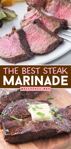 An easy homemade staple for grilling and cooking on the stove! It's the BEST steak marinade ever. In just a few minutes, you can have this tenderizing marinade for steak! Use this DIY condiment on sirloin, New York strip steaks, flank steaks, and more! Strip Steak Marinade, Beef Steak Marinade, Homemade Steak Marinade, Strip Steaks, New York Strip Steak, Strip Steak Recipe, The Best Steak