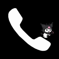 an image of a phone with a cat on it's back and the number six