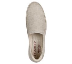 Celebrated lifestyle expert, Martha Stewart, delivers her one-of-a-kind touch to Skechers in this spirited collaboration. Shine on in fashionable flair wearing Martha Stewart x Skechers: BOBS Sesame - By The Bay. This easy-wearing casual design features a brushed canvas upper with a cushioned Skechers Memory Foam insole and an espadrille flatform midsole. | Skechers Women's Martha Stewart: BOBS Sesame Sneaker | Medium Width | From the Martha Stewart x Skechers collaboration | Skechers Air-Cooled Skechers Memory Foam, Skechers Bobs, Wide Shoes, Skechers Women, Casual Design, Shine On, Natural Style, Shopping Hacks, Material Design