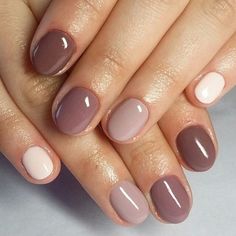 53 Pretty neutral nails that go well with any outfit - miss mv Shellac Manicure, Nagellack Trends, November Nails, Short Gel Nails, Nails Winter, Shellac Nails, Neutral Nails, Dipped Nails, Gel Nail Designs