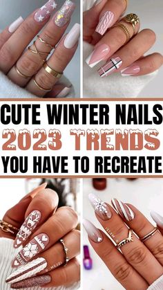 Trendy Nails December 2023, Winter Nails 2023 Trends Coffin, Winter Nails 2023 Almond, Trend Nails 2023 Winter, Winter Nail Inspo 2023 Almond, Fancy Winter Nails, Winter Coffin Nail Designs, Winter Nail Designs Acrylics Coffin, Winter Nail Designs Almond Shape