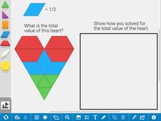 a screen shot of an interactive math game for kids to learn how to solve the missing pieces