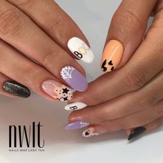 Holloween Nails, Art Design Ideas, Seasonal Nails, Nails Only, Halloween Nail Designs, Get Nails, Halloween Nail