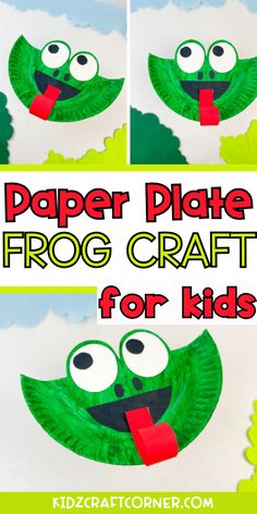 paper plate frog craft for kids to make