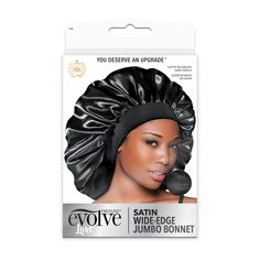 Jumbo Satin Bonnet Wav Enforcer Jumbo Satin Bonnet | Black | Sally Beauty Keep Evolving, Aesthetic Female, Satin Bonnet, Satin Pillowcase, Sally Beauty, Hair Wraps, Birthday List, Satin Material, Hair Care Routine