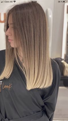 Hair Color Ideas For Straight Hair Brown, Brunette Blonde Underneath, Hair Melt Brown To Blonde, Teasy Balayage, Ombre Balayage Hair Blonde, Hair Brunette To Blonde, Shoulder Blade Length Hair, Balayage Hair Straight, Balayage Dark Blonde