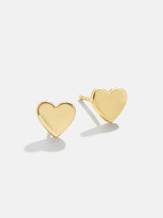 The Whole Lotta Heart 18K Gold Kids' Earrings are the perfect way to add a little love to your little's look. These studs earrings feature a heart with either gold or pavé Cubic Zirconia stones. Not to mention, they're crafted with 18K gold plated sterling silver, ensuring that your mini will wear these for years to come. Please note: intended for children 3+ Earrings Kids, Donuts Earrings, Kids Earrings, Studs Earrings, Gold Plated Sterling Silver, Heart Earrings, Bracelet Sizes, Custom Items, A Heart